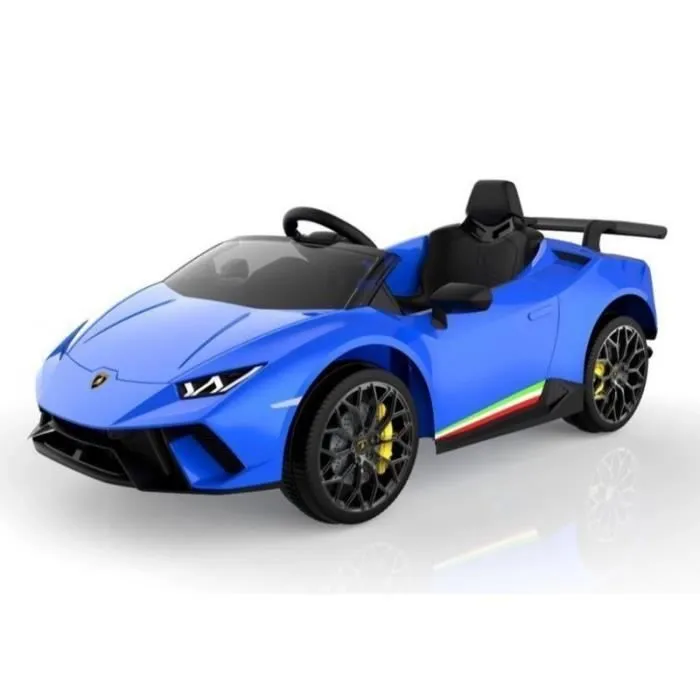 Voiture électrique 12V Lamborghini Huracan Bleue - Pack Luxe-2