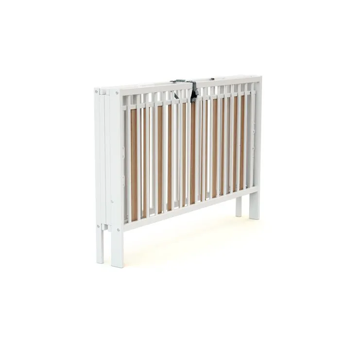 AT4 -  Lit bébé pliant ESSENTIEL en bois  Blanc - Taille unique-1