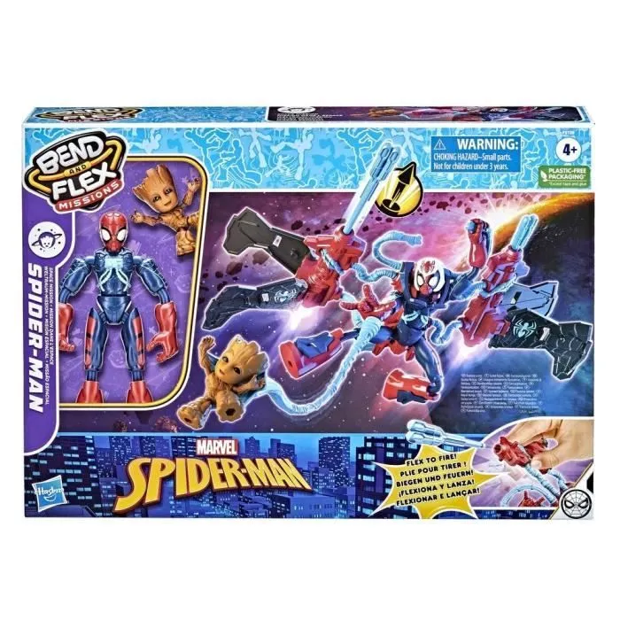 MARVEL SPIDER-MAN - Bend and Flex - Missions Spider-Man Mission dans l'espace - Figurine flexible, 15 cm, pour enfants dès 4 ans-2