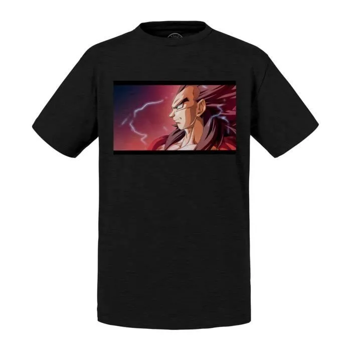 T-shirt Enfant Noir Vegeta Super Saiyan 4 Dragon Ball Gt Manga Anime Shonen Japon-0