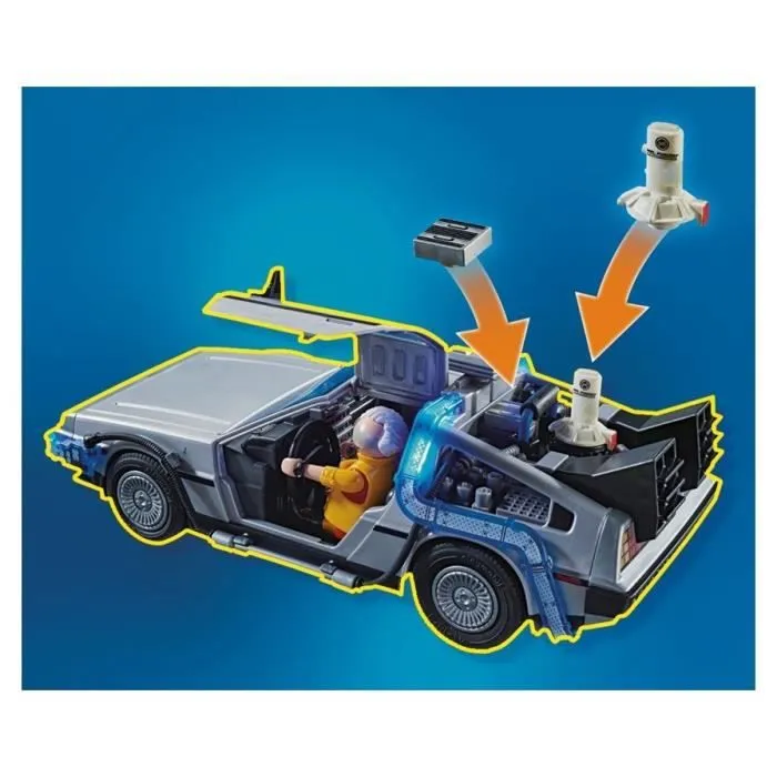 PLAYMOBIL - 70634 - Retour vers le Futur - Course d'Hoverboard - Enfant - Bleu-3