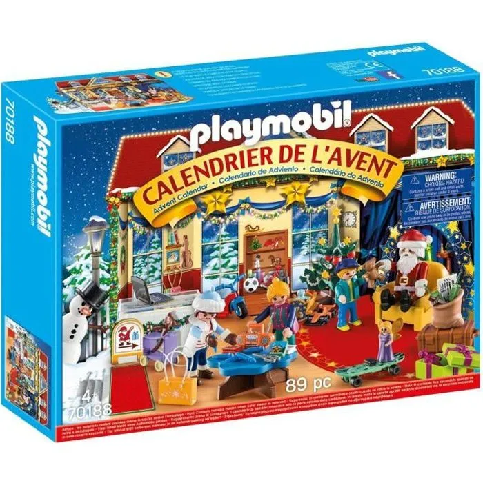 Calendrier de l'Avent PLAYMOBIL - Boutique de Jouets - 89 pièces - Pour Enfant de 4 ans et plus-0