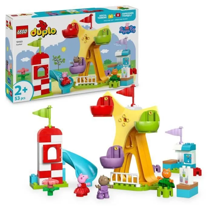LEGO DUPLO Peppa Pig 10453 La Fête Foraine - Jeu de construction pour enfants dès 2 ans-0