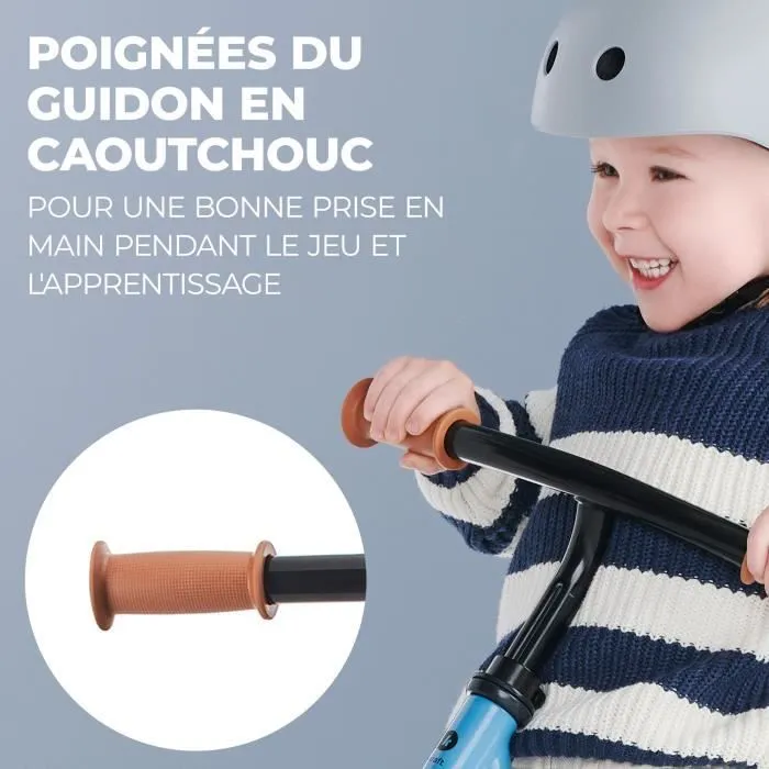 Draisienne KINDERKRAFT 2WAY NEXT - Cadre bas - Roues en mousse - Bleu-3