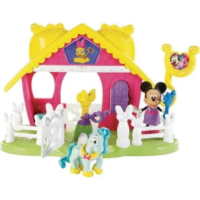 Ecurie Minnie - Fisher-Price - Avec figurine Minnie, poney et accessoires - Pour fille à partir de 2 ans-0