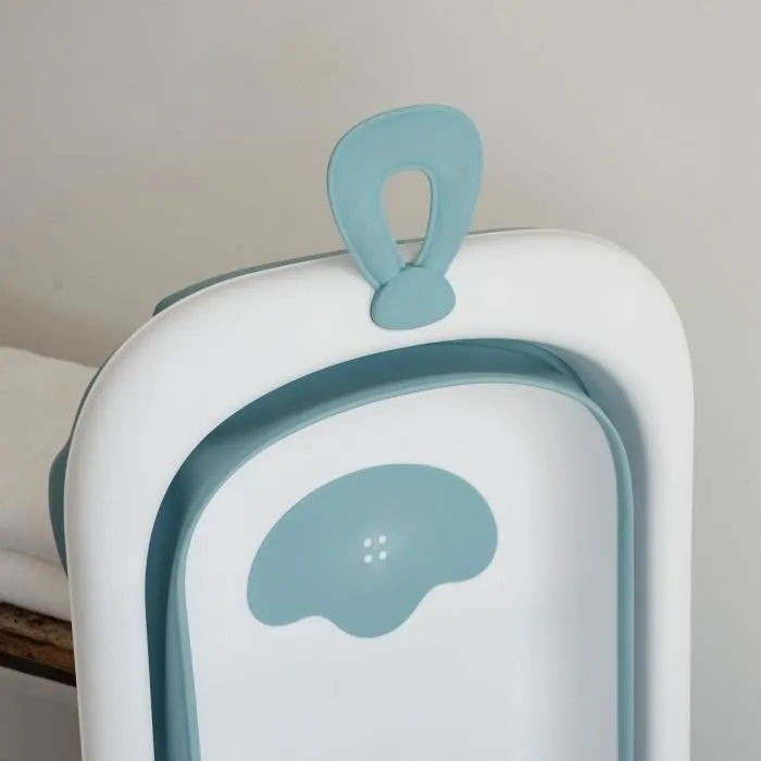 Baignoire pliable - THERMOBABY - BALNÉA - Compact - Bouchon de vidange - Jusqu'à 18 mois - Bleu-7