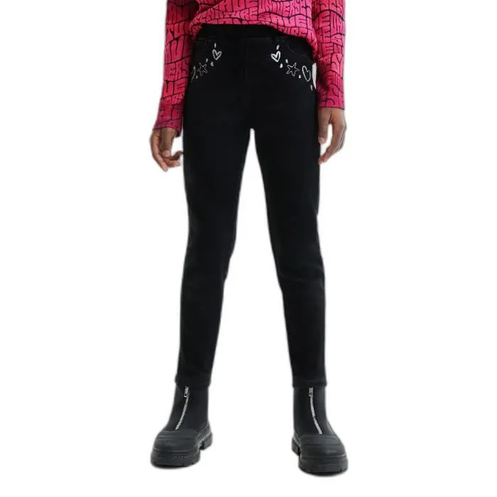 Legging fille Desigual Rin - bleu - 9/10 ans-0