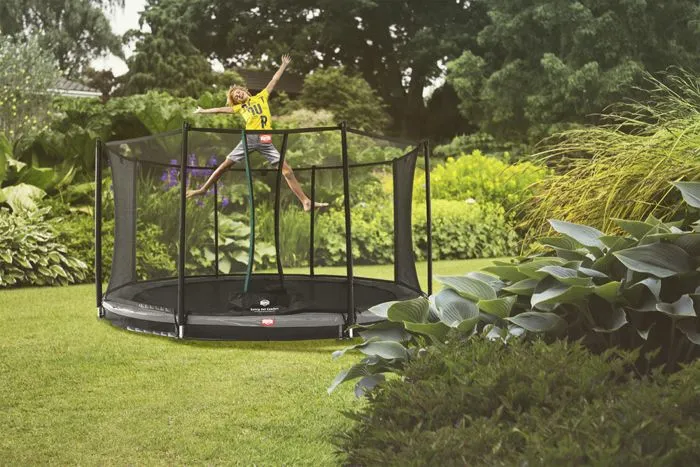 Trampoline - BERG - Favorit InGround - 330 cm - Gris - Avec filet de sécurité Comfort-2