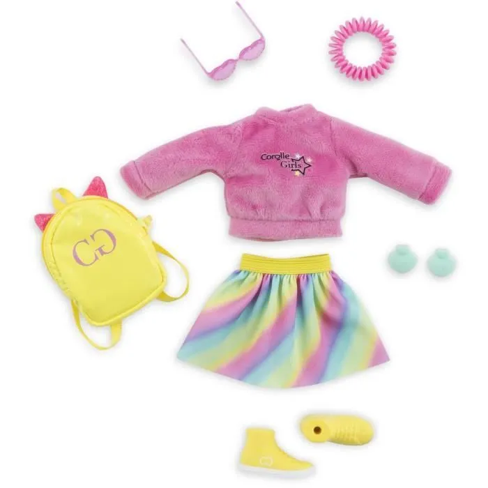 Accessoires poupée - COROLLE - Dressing fluo - Pour poupée mannequin 28 cm - 7 accessoires - Dès 4 ans-3