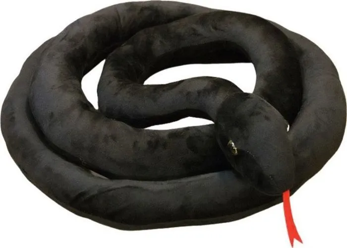 Peluche Leantoys - 16449 - Peluche Serpent Mascotte Noir 200 cm-0