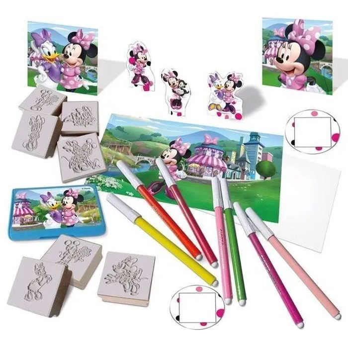 Maison de coloriage - MULTIPRINT - 9866 - 7 tampons Minnie-0