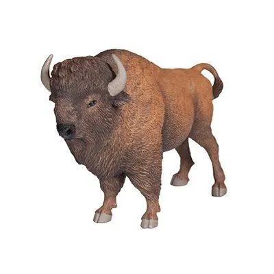 Figurine - PAPO - Bison d'Amérique - Multicolore - 14x9cm-0