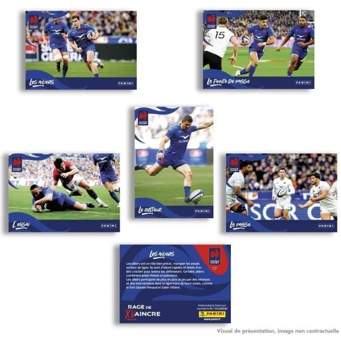 Boite de 36 pochettes de stickers et cartes RUGBY EDF - PANINI-1