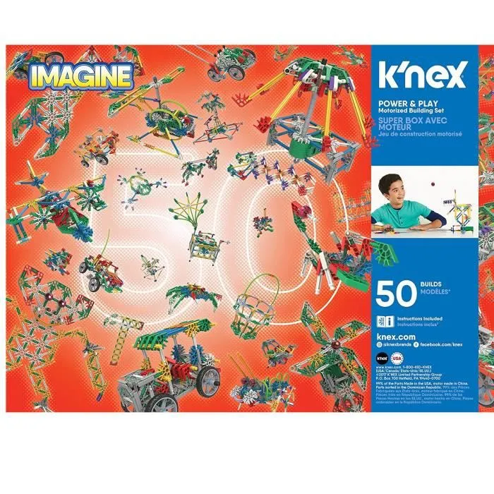Jeu de construction motorisé - KNEX - Imagine Power & Play - 529 pièces - Unique-1