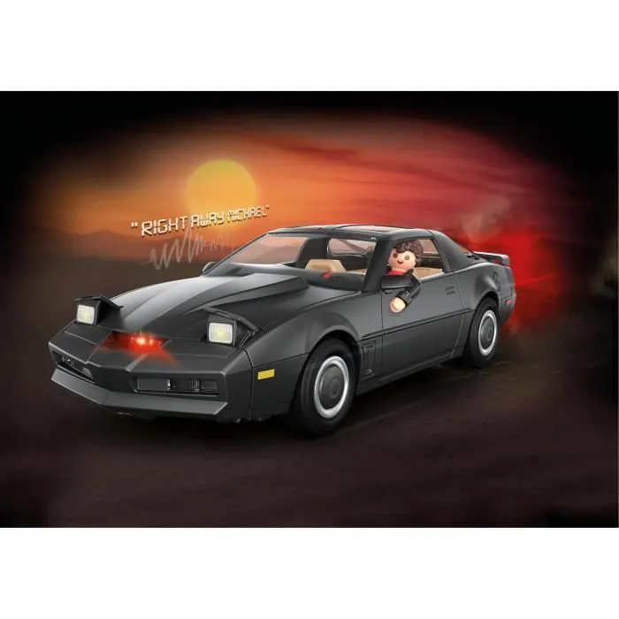 PLAYMOBIL 70924 K2000, The Knight Rider K.I.T.T, Classic Cars, Voiture de collection, Adulte-1