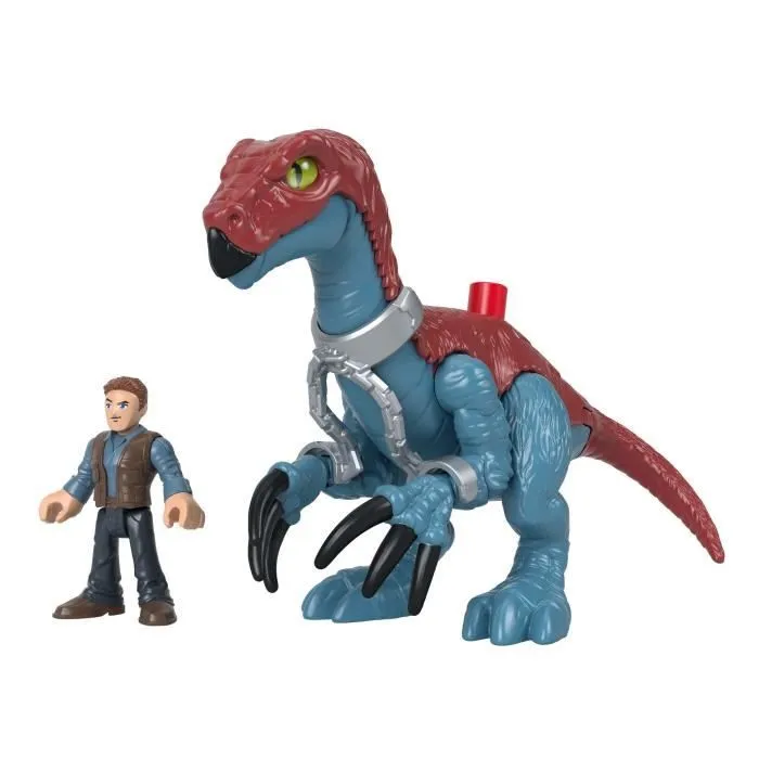 FISHER - PRICE IMAGINEXT - Jurassic World - Slasher Dino Et Personnage - Figurine d'action 1er age - 3 ans et +-0