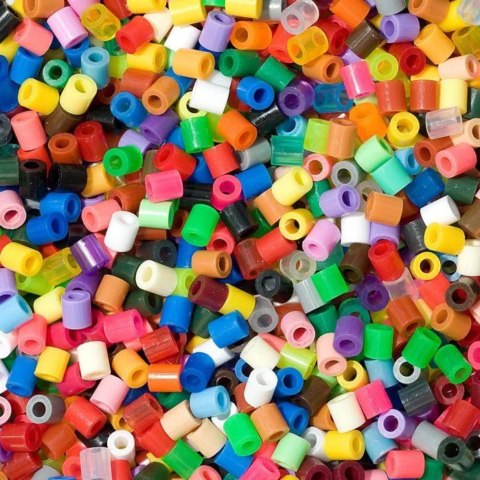 Jeu de perle a repasser - jeu de perle a fixer Hama perlen - 205-68 - Midi Lot de 6000 perles a repasser Multicolore-1