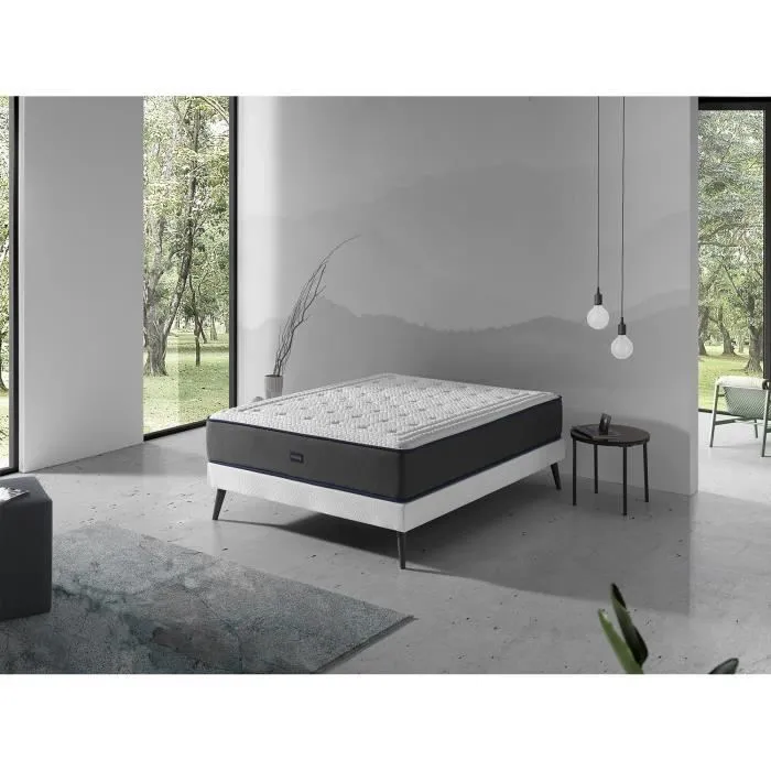 Matelas 140X180 OLYMPO SPRING, Epaisseur 30 CM, mousse a memoire, ressorts, ergonomique et respirant. Fermeté 3-5 Moyenne-1