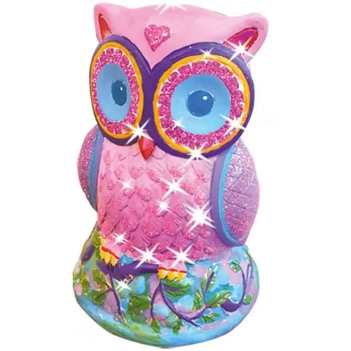 Moulage et peinture - SES CREATIVE - Chouette - Figurines en plâtre-4