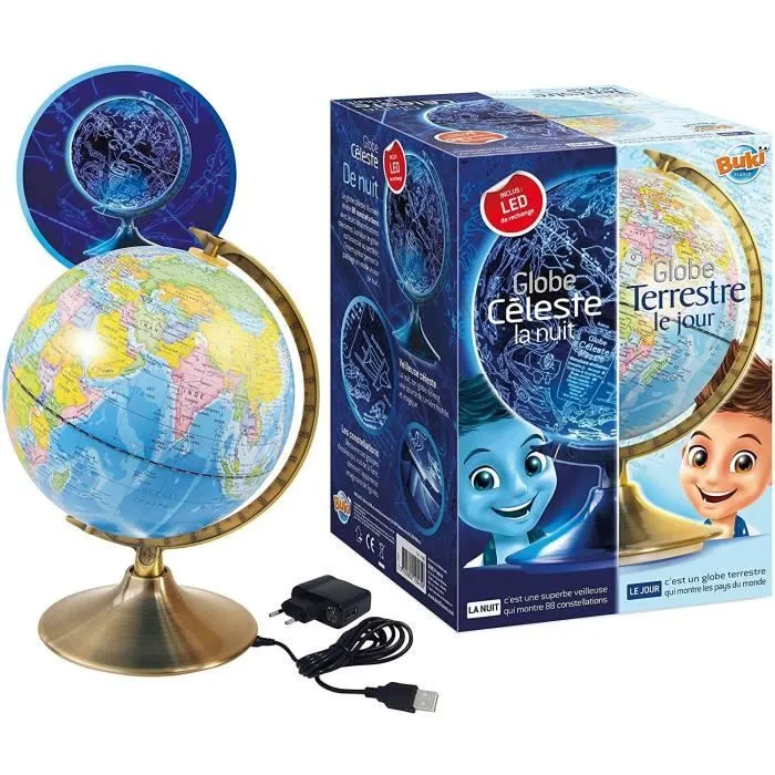 Globe jour et nuit - Jeu éducatif - Jeu découverte - Buki-0