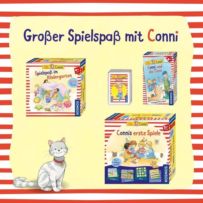 Jeu de societe - jeu de plateau Kosmos - 682583 - Meine Freundin Conni - Spielspass im Kindergarten-2