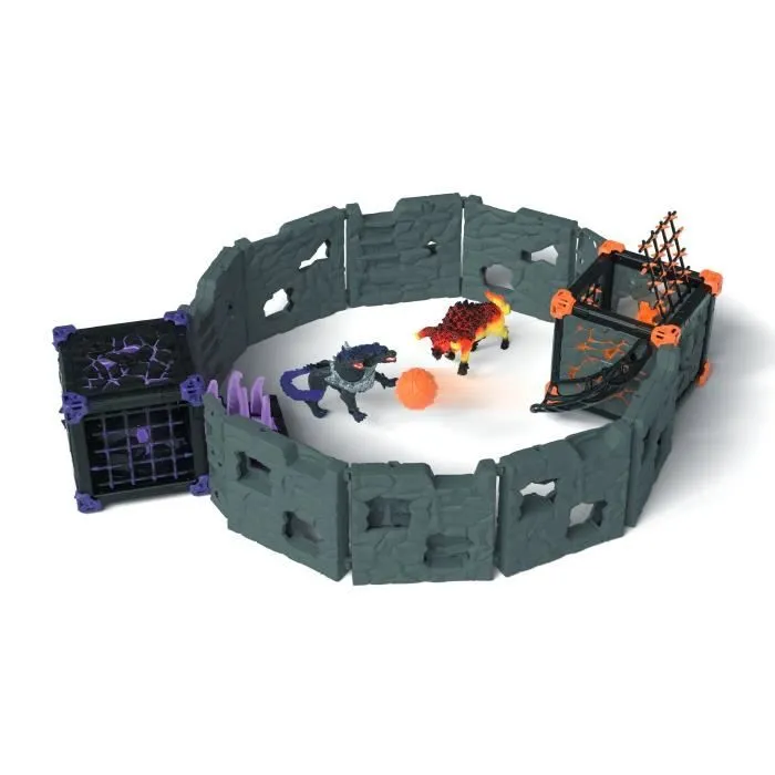 BattleCave Arena: Lave vs Ténèbres, arène de combat pour figurines Eldrador, SCHLEICH 42673 Eldrador Creatures, dès 7 ans-1