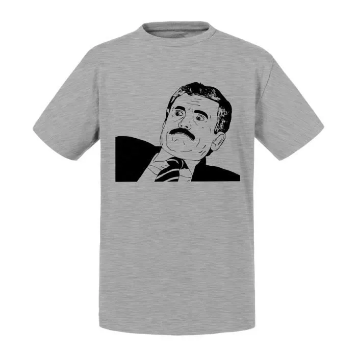 T-shirt Enfant Gris Meme Troll Face Reaction Guy Internet-0