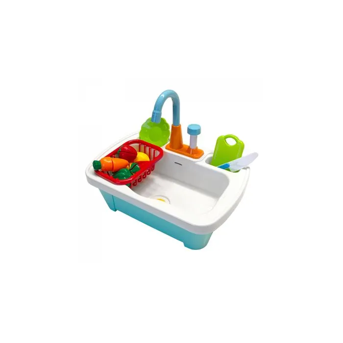 Évier de cuisine Play Time AXI - Jeu éducatif pour enfants - Multicolore - 17 pièces-0
