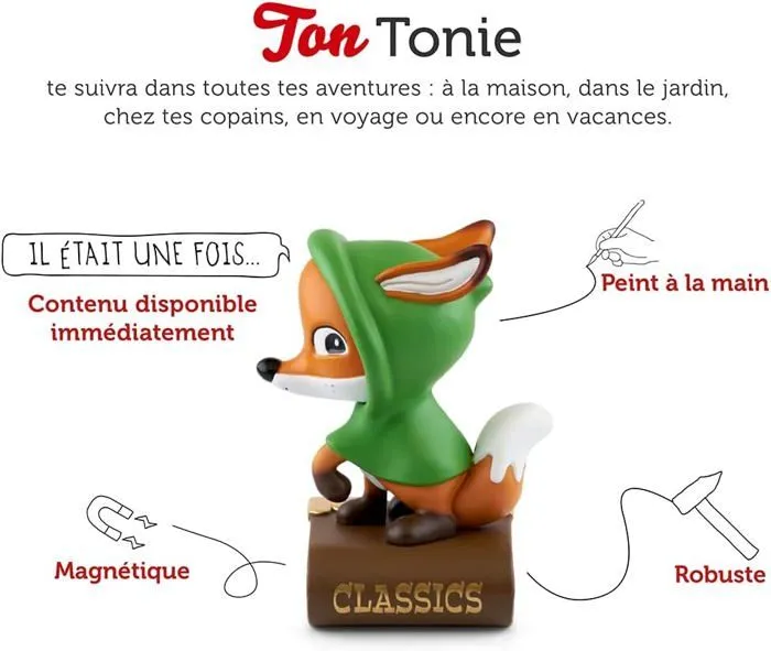Figurine Tonie - tonies - Le roman de Renart - Audio - 3 ans - Orange-1