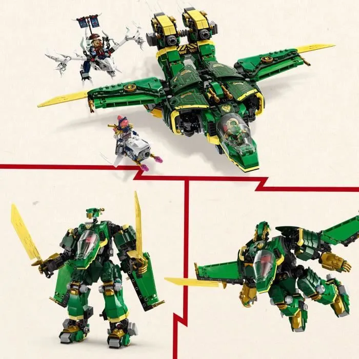 LEGO NINJAGO 71845 L’Avion-Robot De Lloyd - Jeu De Construction Pour Garçon Dès 9 Ans-2