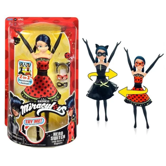 Poupée Ladybug Transformation - BANDAI - Miraculous 26 cm - Changement de tenue-0