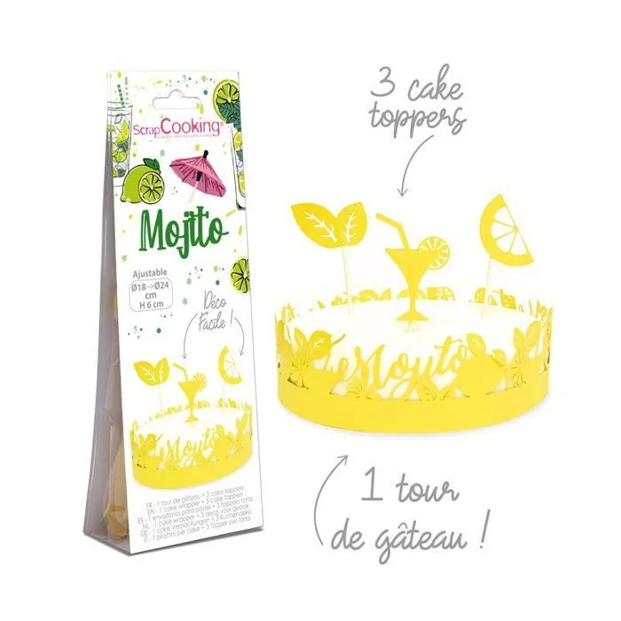 Décoration gâteau Mojito en papier-0