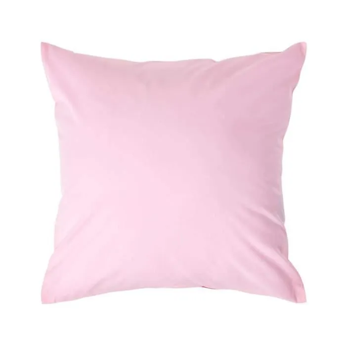 Taie d'oreiller - Homescapes - 40 x 40 cm - 100% Coton Égyptien - 200 fils - Rose-0