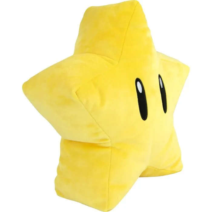 Peluche Mocchi-Mocchi Point Méga Super étoile 30 cm - TOMY - Super Mario - Blanc - Jaune - Intérieur-2