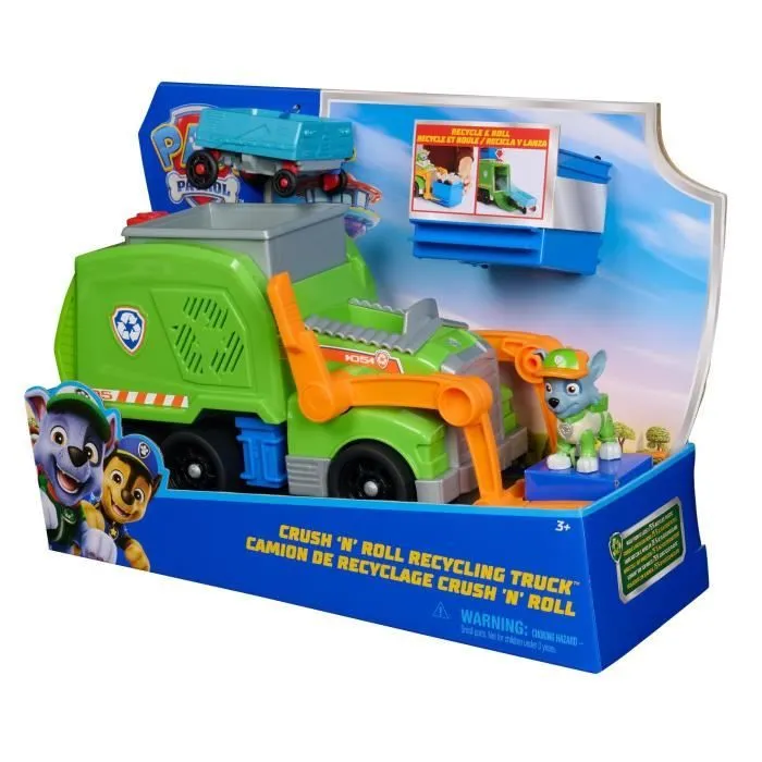 SPIN MASTER CAMION CRUSH 'N' ROLL ROCKY La Pat' Patrouille-5