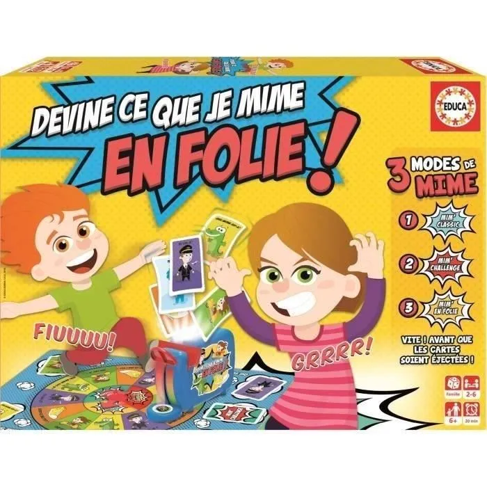 Devine Ce Que Je Mime En Folie - Jeux De Société enfant - EDUCA-0