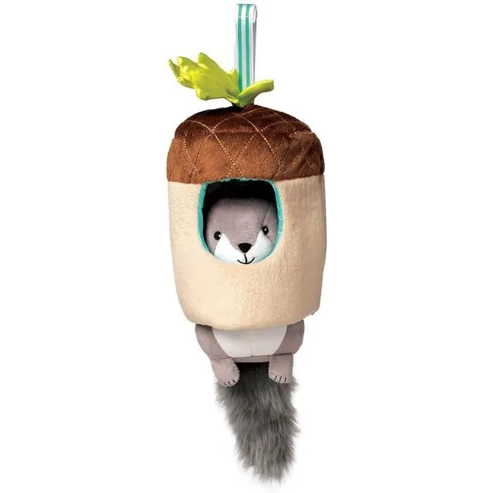 Jouet Musical Manhattan Toy Lullaby Soleil Tirer - Ecureuil en Peluche - Berceau - Marron-0