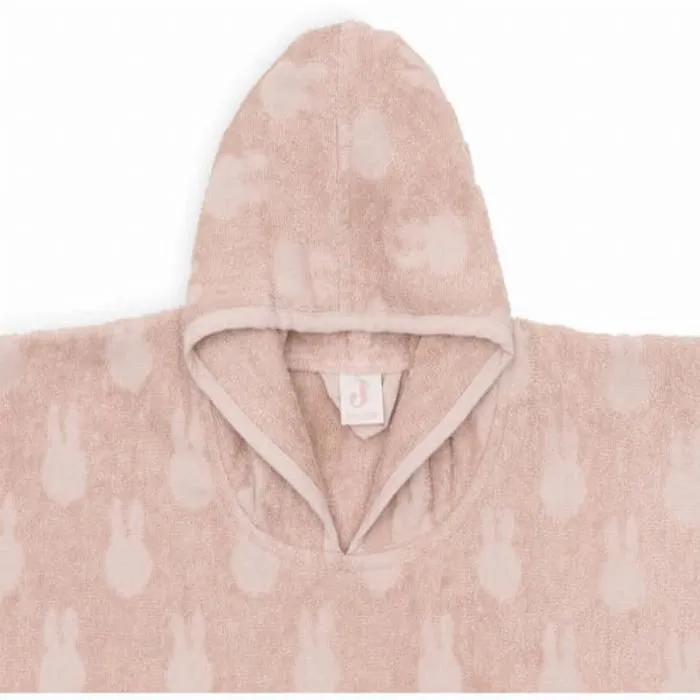 Poncho de bain coton éponge Jollein - Miffy Jacquard Rose Sauvage - 65x62 cm - Bébé-2
