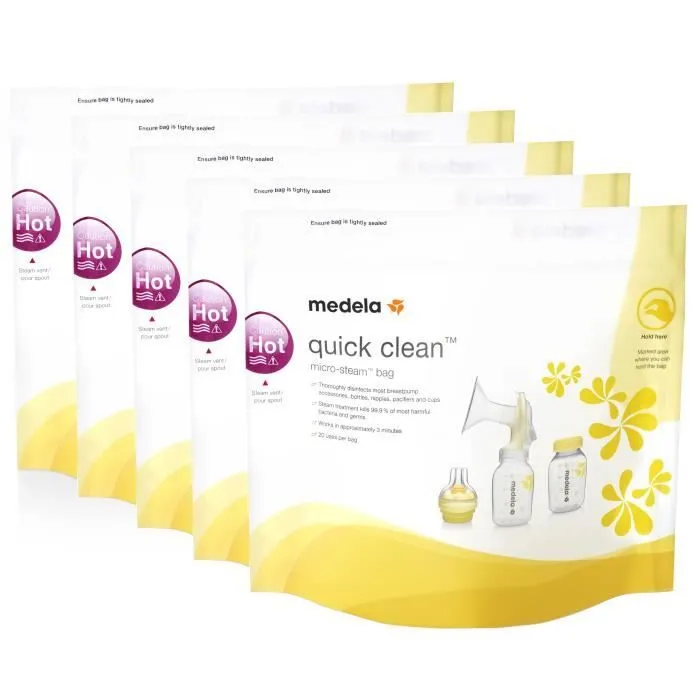 Medela Quick Clean sachets de Stérilisation Micro-Ondes 5 Unités-0