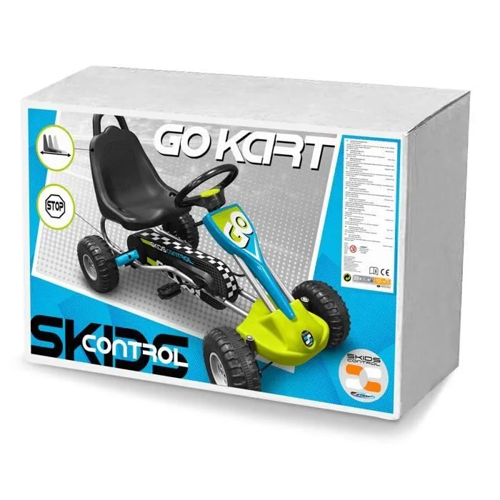 Go Kart à pédales - STAMP - SKIDS CONTROL - Siège réglable - Frein à main - Cadre acier-1
