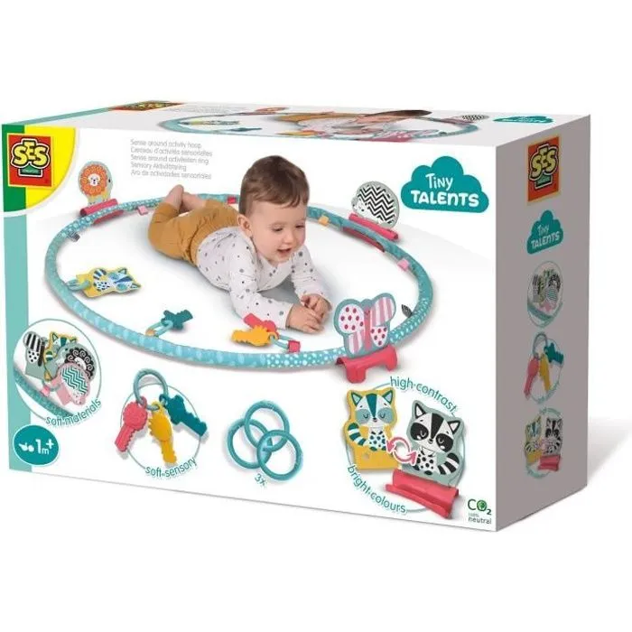 Cerceau d’activités sensorielles - SES CREATIVE - Multicolore - Bleu - Pour Enfant - Extérieur-0