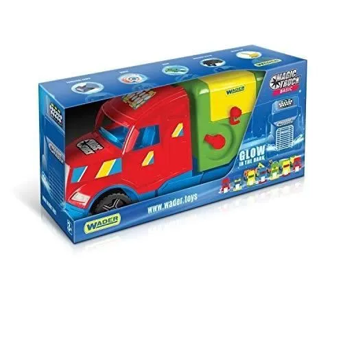 Camion poubelle Magic Truck WADER - À partir de 3 ans - Mixte - 59 x 28 x 19 cm-0