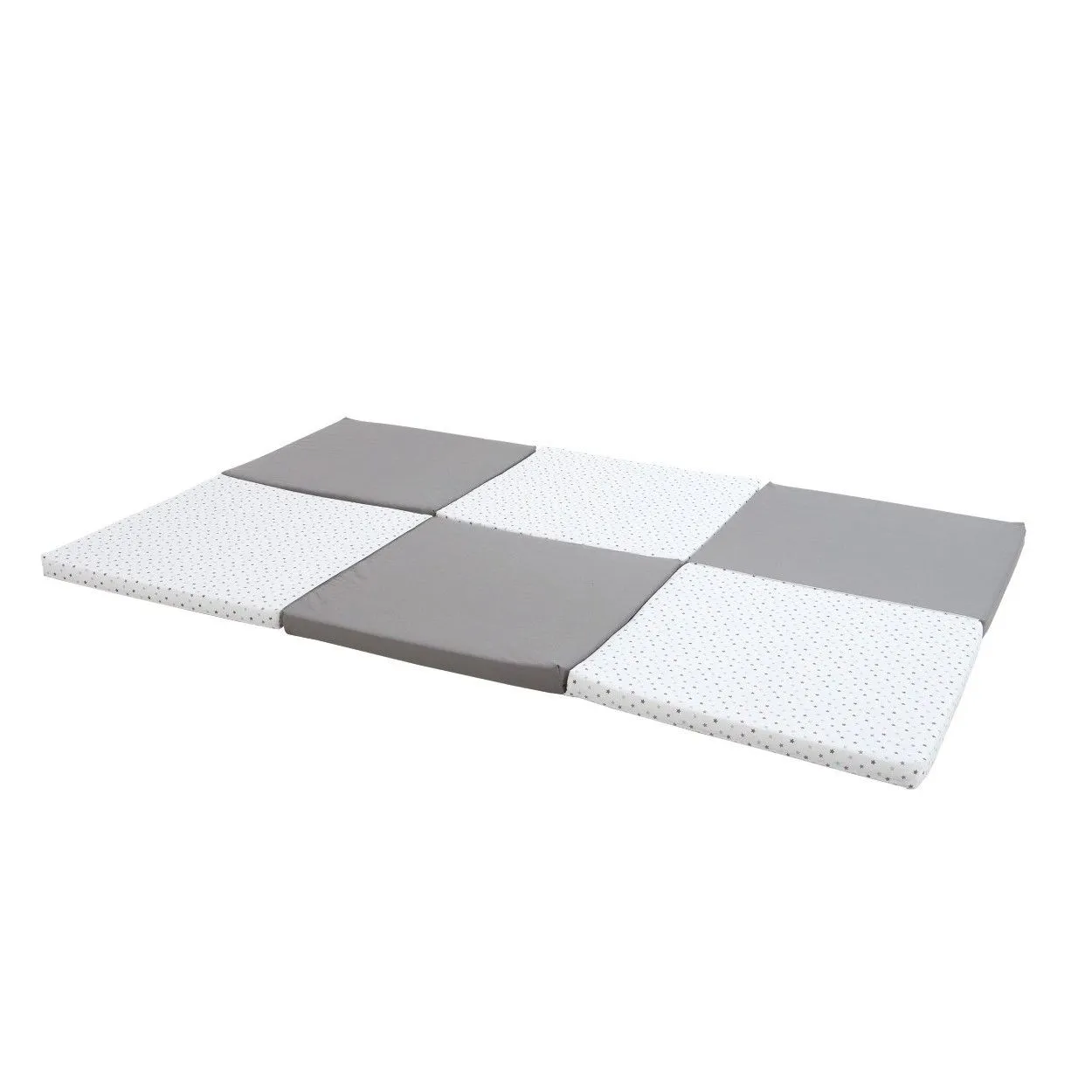 Tapis d'éveil XL - CANDIDE - Evolutif 5-en-1 - Gris / Etoiles-0