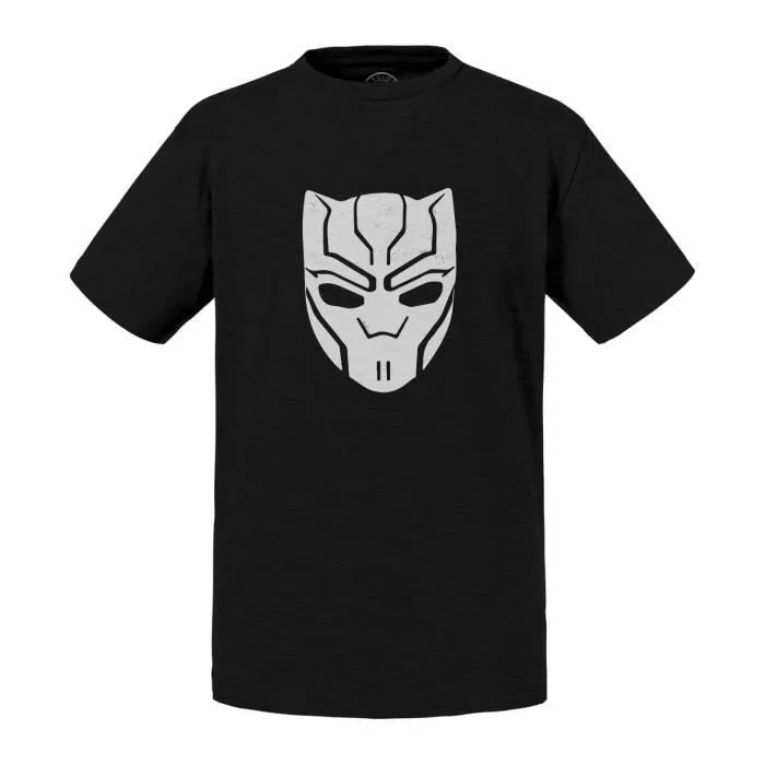 T-shirt Enfant Noir Black Panther Super Héros BD Film Geek-0