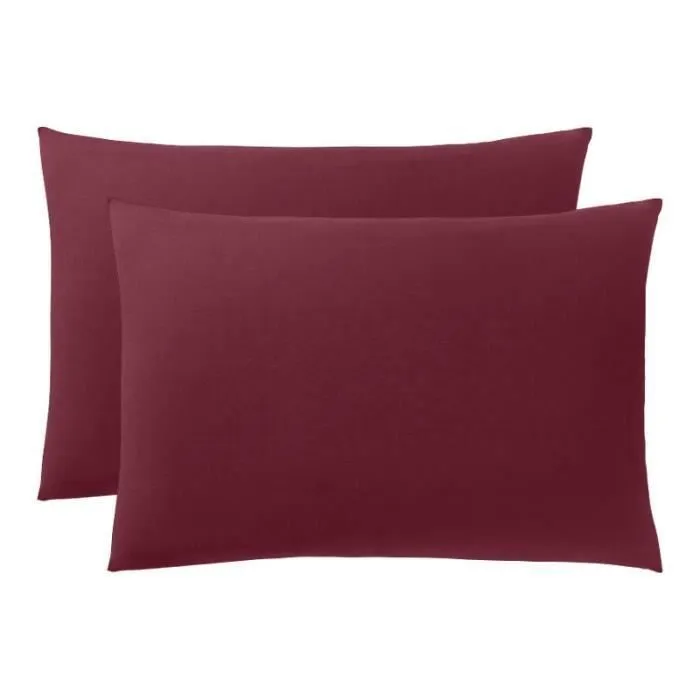 Taie d'oreiller "Prémium" toutes dimensions - Prémium Grenat - 50 x 70 cm-1