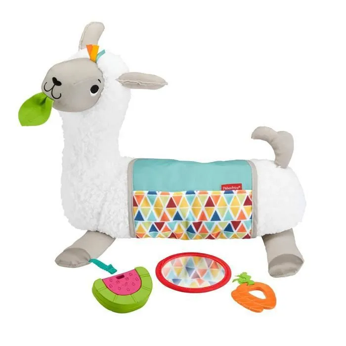 Coussin d'éveil Lama en Peluche - FISHER - Plush - Mixte - 0 mois - Blanc et beige-0