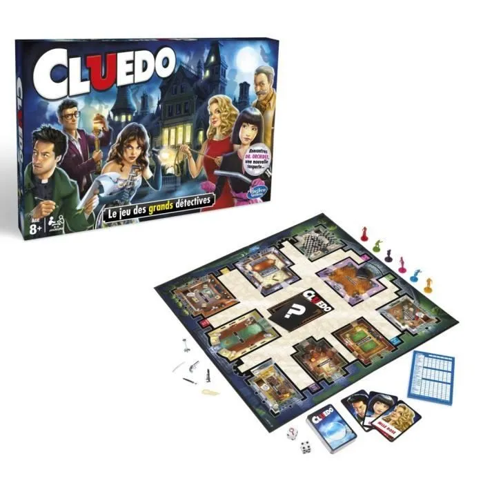 Cluedo, Jeu de société, A partir de 8 ans, Hasbro Gaming-0