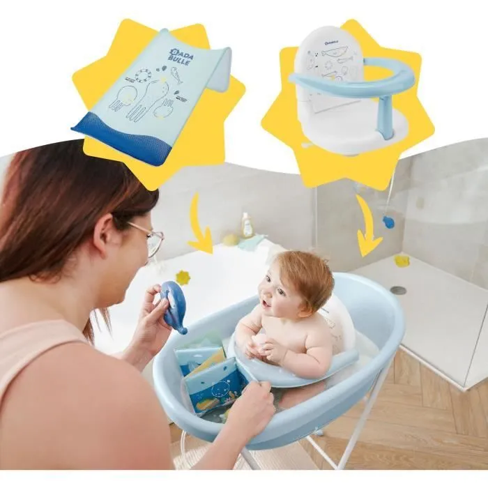 Badabulle Baignoire pour Bébé Baleine, Made in Europe, Peut contenir un hamac ou un fauteuil de bain, Dès la naissance à 24 mois-4