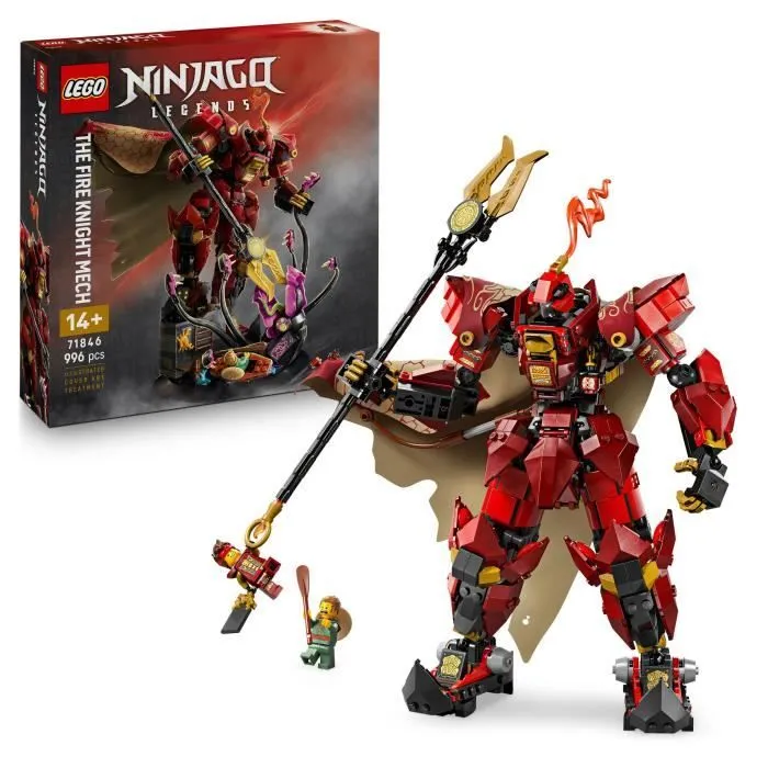 LEGO NINJAGO 71846 Le Robot du Chevalier de Feu - Jeu de Construction Garçon 14 Ans - Kai-0