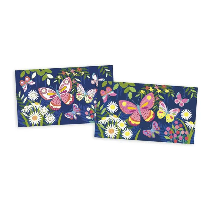 Kit Créatif - Coffret Sables Fluo Papillons-1